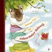 das Cover von Welches Tier hat sieben Meter Halsweh?