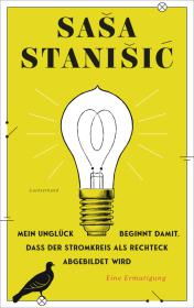 das Cover von Mein Unglück beginnt damit, dass der Stromkreis als Rechteck abgebildet wird