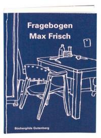 das Cover von Max Frisch - Citoyen