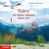 das Cover von Robin. Ein kleiner Seehund räumt auf