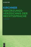 die Abbildung von Abkürzungsverzeichnis der Rechtssprache