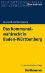 das Cover von Das Kommunalwahlrecht in Baden-Württemberg