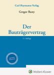 das Cover von Der Bauträgervertrag, m. CD-ROM