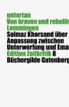 das Cover von untertan. Von braven und rebellischen Lemmingen