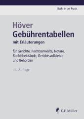 die große Abbildung von Gebührentabellen