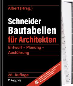 die große Abbildung von Bautabellen für Architekten