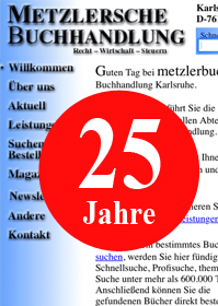 das Cover von 25 Jahre metzlerbuch.de