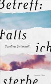 das Cover von Betreff: Falls ich sterbe